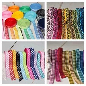 5/8 inch Satin Fold Over Elastic 50 yards